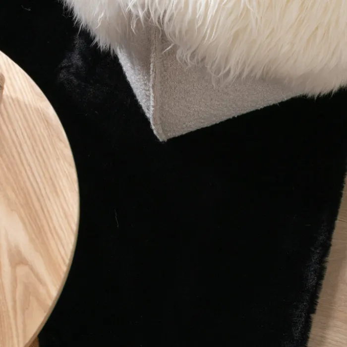 Hochflor Teppich - Comfy Supreme Schwarz