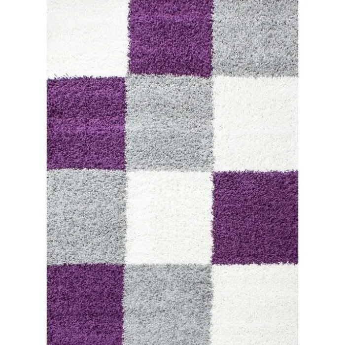 Hochflor Teppich - Cube Lila