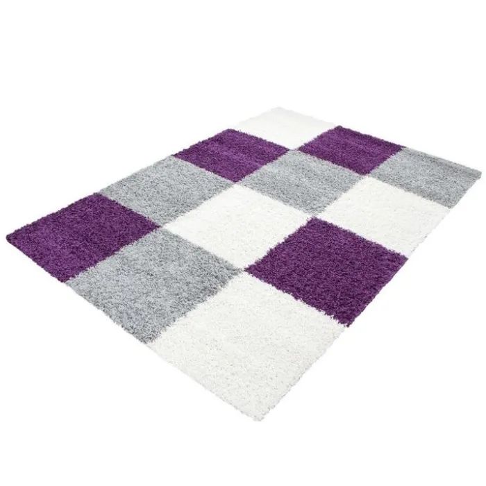 Hochflor Teppich - Cube Lila