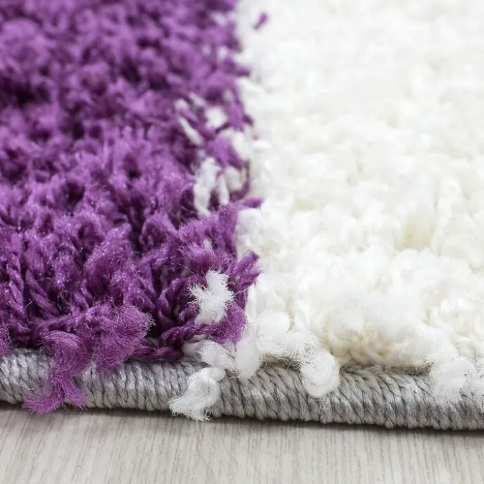 Hochflor Teppich - Cube Lila