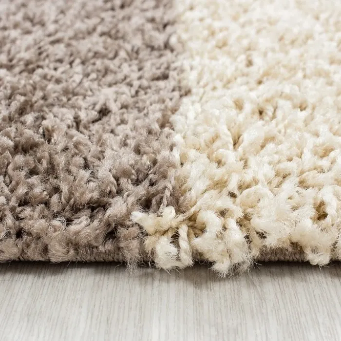 Hochflor Teppich - Cube Mokka