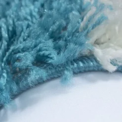 Hochflor Teppich - Cube Türkis