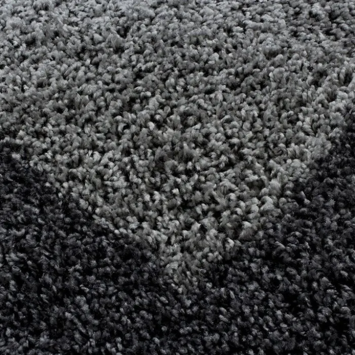 Hochflor Teppich - Edge Grau