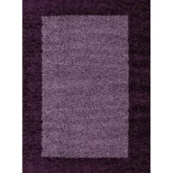 Hochflor Teppich - Edge Lila