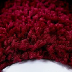 Hochflor Teppich - Edge Rot