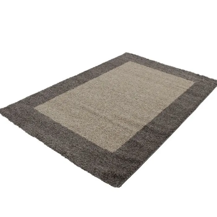 Hochflor Teppich - Edge Taupe