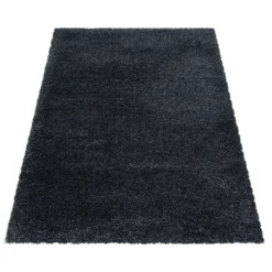 Hochflor Teppich - Fuzzy Anthrazit