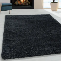 Hochflor Teppich - Fuzzy Anthrazit