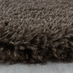 Hochflor Teppich - Fuzzy Braun