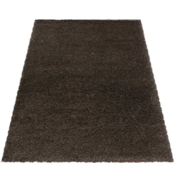 Hochflor Teppich - Fuzzy Braun