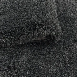 Hochflor Teppich - Fuzzy Dunkelgrau