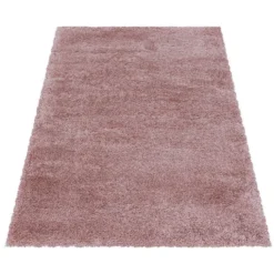 Hochflor Teppich - Fuzzy Rosa