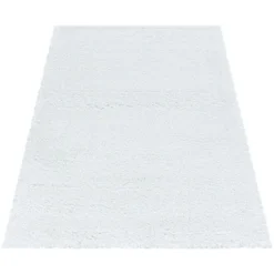 Hochflor Teppich - Fuzzy Weiß