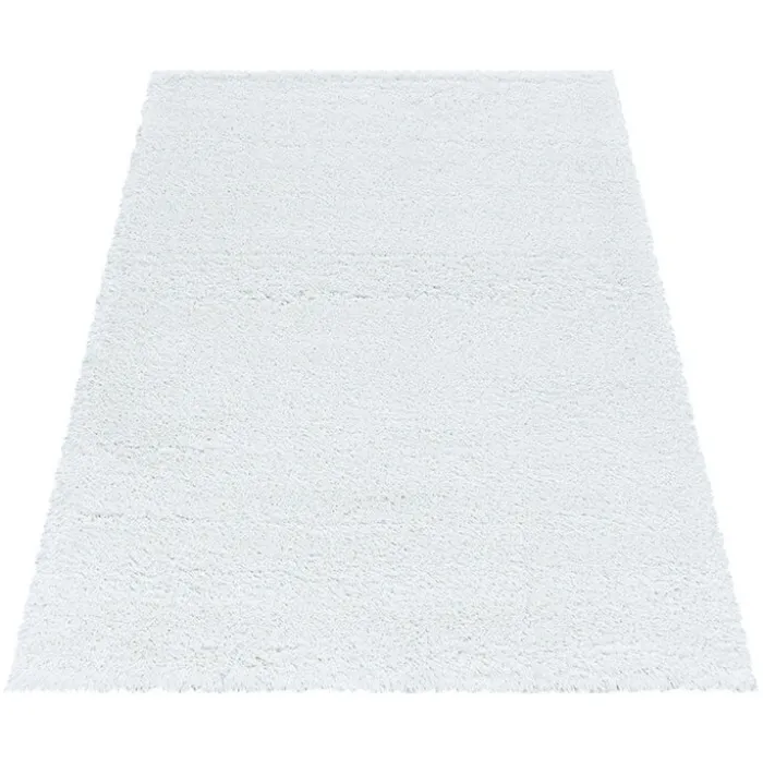 Hochflor Teppich - Fuzzy Weiß
