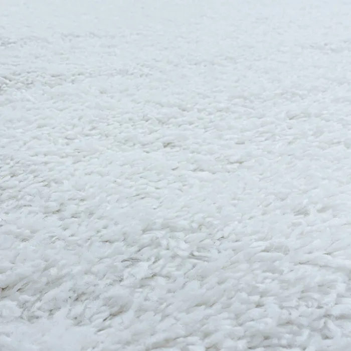 Hochflor Teppich - Fuzzy Weiß