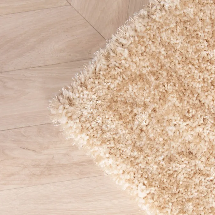 Hochflor Teppich - Glazy Beige Creme