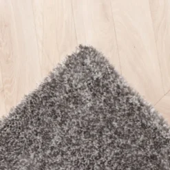 Hochflor Teppich - Glazy Hellgrau