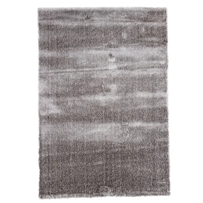 Hochflor Teppich - Glazy Hellgrau