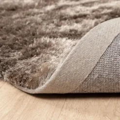 Hochflor Teppich - Glorious Silber Grau