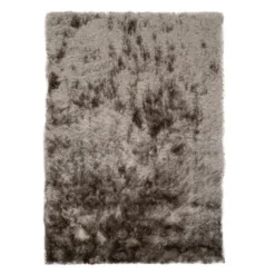 Hochflor Teppich - Glorious Silber Grau