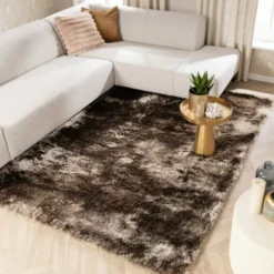 Hochflor Teppich - Glorious Silber Grau