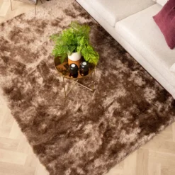 Hochflor Teppich - Glorious Taupe