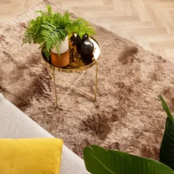 Hochflor Teppich - Glorious Taupe