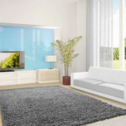 Hochflor Teppich - Life Grau