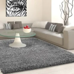 Hochflor Teppich - Life Grau