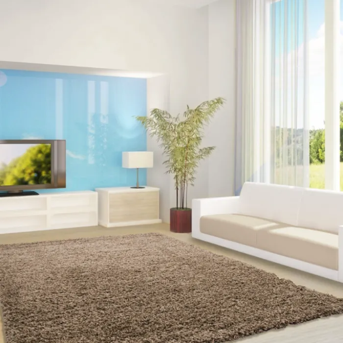 Hochflor Teppich - Life Hellbraun