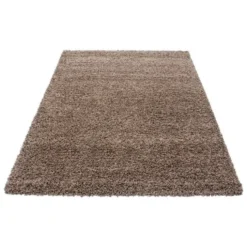 Hochflor Teppich - Life Hellbraun