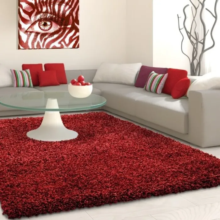 Hochflor Teppich - Life Rot