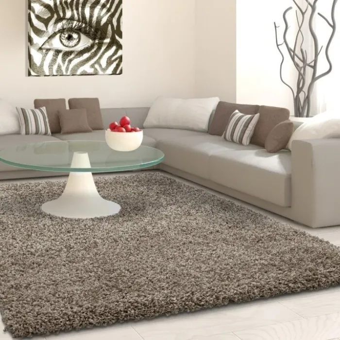 Hochflor Teppich - Life Taupe