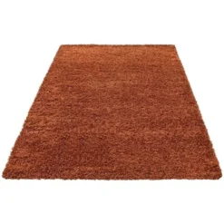 Hochflor Teppich - Life Terracotta