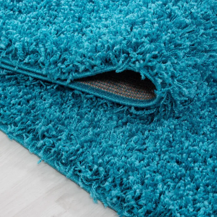 Hochflor Teppich - Life Türkis