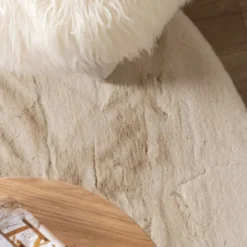 Hochflor Teppich Oval - Comfy Supreme Creme