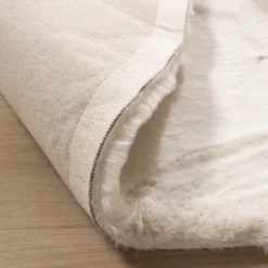Hochflor Teppich Oval - Comfy Supreme Creme