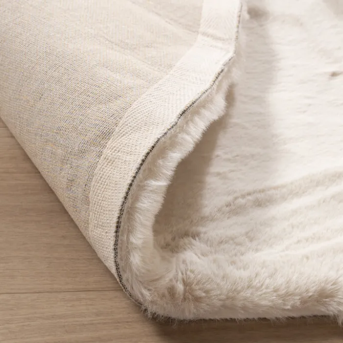 Hochflor Teppich Oval - Comfy Supreme Creme