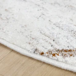 Hochflor Teppich Rund - Blend Aztec Creme Bunt