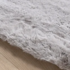 Hochflor Teppich Rund - Comfy Supreme Grau