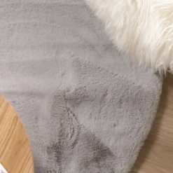 Hochflor Teppich Rund - Comfy Supreme Grau