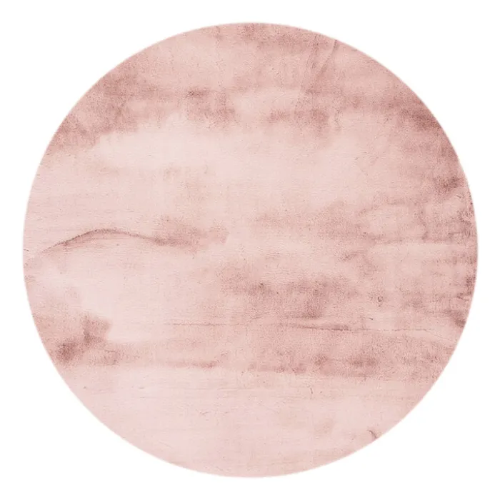 Hochflor Teppich Rund - Comfy Supreme Rosa