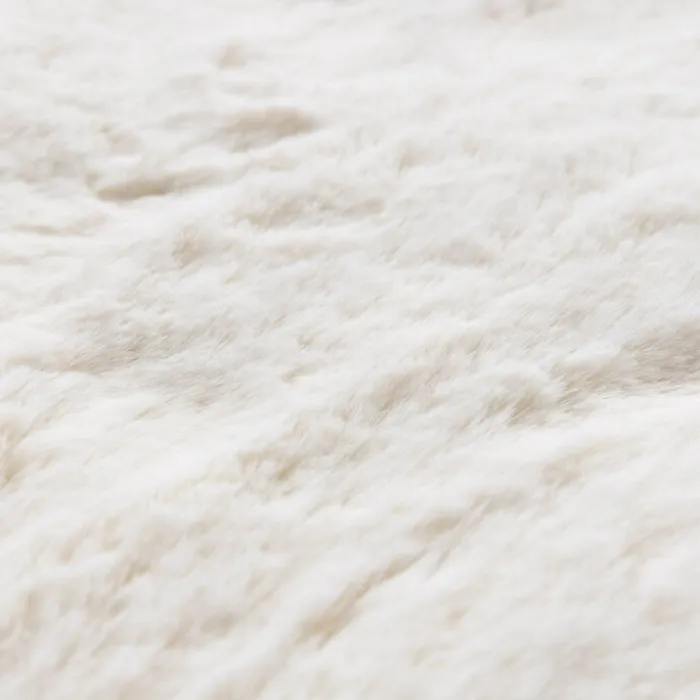 Hochflor Teppich Rund - Comfy Supreme Weiß