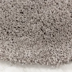 Hochflor Teppich Rund - Fuzzy Beige