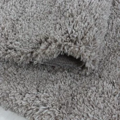 Hochflor Teppich Rund - Fuzzy Beige
