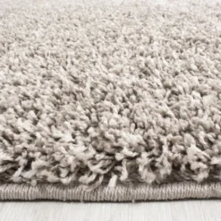 Hochflor Teppich Rund - Life Beige