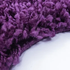 Hochflor Teppich Rund - Life Lila