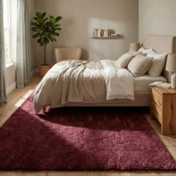 Hochflor Teppich Waschbar - Ziggy Rot