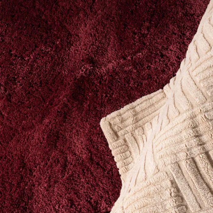 Hochflor Teppich Waschbar - Ziggy Rot