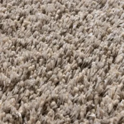 Hochflor Wohnzimmer Teppich - Yves Taupe
